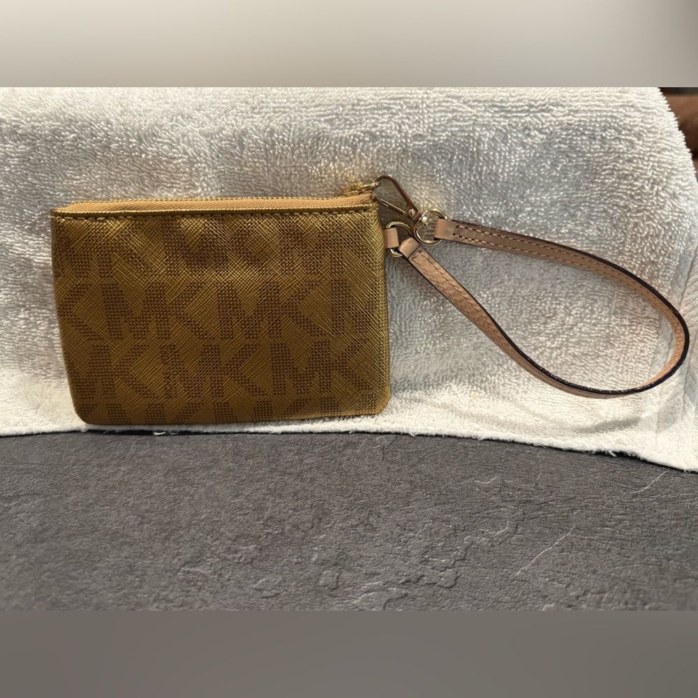 Michael Kors Gold MK Wristlet - Picture 5 of 7